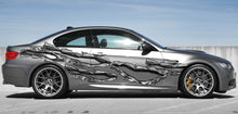 Load image into Gallery viewer, 3D Ripped Metal Car Wrap, Ripped Metal Car Graphics, Ripped Metal Full Color Car Vinyl Decal, Car Side Wrap, Ripped Metal Car Side Sticker