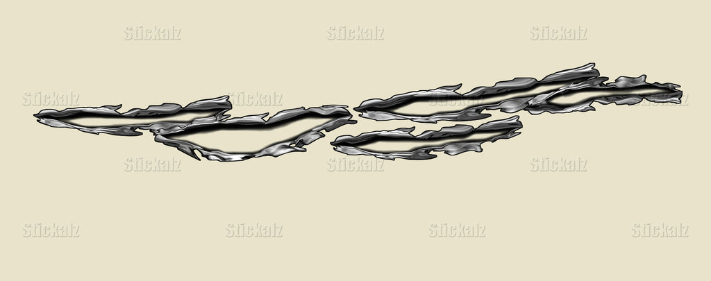 Ripped Metal Dirt Bike Color Sticker, Ripped Metal Sport Bike Graphics, Motorcycle Sticker, Ripped Metal Bike Vinyl Graphics, Bike Wrap