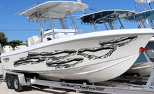Load image into Gallery viewer, Ripped Metal Boat Sticker, Ripped Metal Boat Vinyl Graphics, Ripped Metal Boat Graphics, Ripped Metal Boat Decal, Ripped Metal Boat Wrap