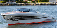 Load image into Gallery viewer, 3D Racing Stripes Boat Decal – Vinyl Marine Graphics for Speedboats, Jet Skis, Trailers | Waterproof Racing Stripe Sticker