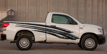 Load image into Gallery viewer, Racing stripes sticker car, 3D Tribal car vinyl decal, Tribal car vinyl side wrap, One piece car decal, One part mirrored, Tribal car design