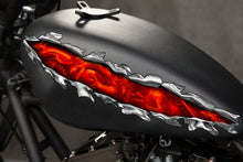 Load image into Gallery viewer, Dragons Ripped Metal Crotch Rocket Decal, Lizard Full Color Bike Graphics, Dragon Chopper Vinyl, Dragons Bike Wrap, Motorcycle Sticker
