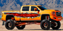Load image into Gallery viewer, Ripped Metal full color car vinyl design, 3D Dragons racing stripes vinyl side graphics, Dragon car vinyl decal, Lizard car side wrap