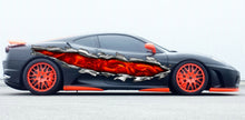Load image into Gallery viewer, Fire Dragon Car Wrap, Lizard Full Color Vinyl Design, Dragon Street Racing Car Vinyl Sticker, Tribal Lizard Car Vinyl Graphics