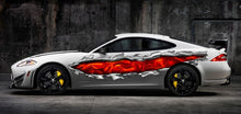 Load image into Gallery viewer, Fire Dragon Car Wrap, Lizard Full Color Vinyl Design, Dragon Street Racing Car Vinyl Sticker, Tribal Lizard Car Vinyl Graphics