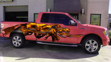 Load image into Gallery viewer, Golden Dragon Car Side Graphics, Tribal Dragon Car Vinyl, Tribal Dragon Truck Decal, Golden Dragon Truck Sticker, Tribal Dragon Full Color