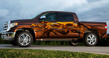 Load image into Gallery viewer, Golden Dragon Car Side Graphics, Tribal Dragon Car Vinyl, Tribal Dragon Truck Decal, Golden Dragon Truck Sticker, Tribal Dragon Full Color