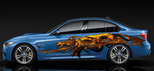 Load image into Gallery viewer, Tribal Dragon Car Sticker, Tribal Dragon Side Decals Vinyl Graphics, Tribal Dragon Vinyl Decal, Tribal Dragon Car Full Color Vinyl Sticker