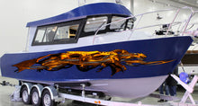 Load image into Gallery viewer, Golden Dragons Yacht Decals, Golden Dragons Boat Vinyl Wrap, Dragon Watercraft stickers, 3D Dragon Boat Vinyl Graphics, Dragon Jet ski Decal