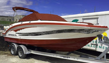 Load image into Gallery viewer, Racing Stripes Speed Boat Vinyl Graphics, Racing Stripes Boat Sticker, Racing Stripes Boat Wrap, Boat Full Color Vinyl Sticker