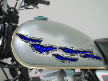 Load image into Gallery viewer, Flag skull Motorcycle Decal, Skulls Crotch Rocket Wrap, 3D Skulls Chopper Graphics, Ripped Metal Full Color Skulls Motorcycle Sticker