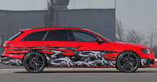 Load image into Gallery viewer, 3D Tribal Dragon Car Wrap, Tribal Dragon Car Decal, 3D Tribal Dragon Car Sticker, Tribal Dragon Car Graphics, Dragon Car Side Design
