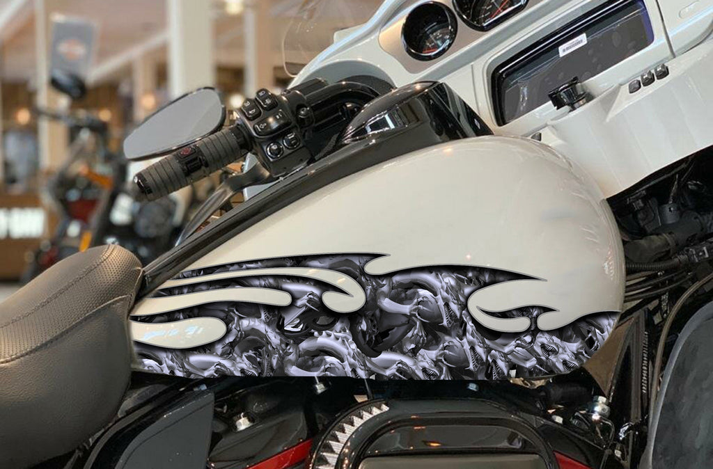 Dragon Bike Sticker, Dragon Dirt Bike Full Color Vinyl Sticker, Tribal Dragon Sport Bike Decal, Tribal Dragon Bike Vinyl Graphics