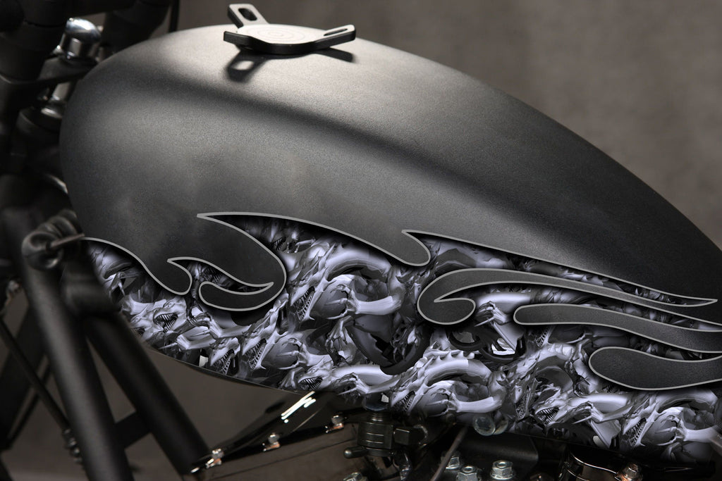 Dragon Bike Sticker, Dragon Dirt Bike Full Color Vinyl Sticker, Tribal Dragon Sport Bike Decal, Tribal Dragon Bike Vinyl Graphics