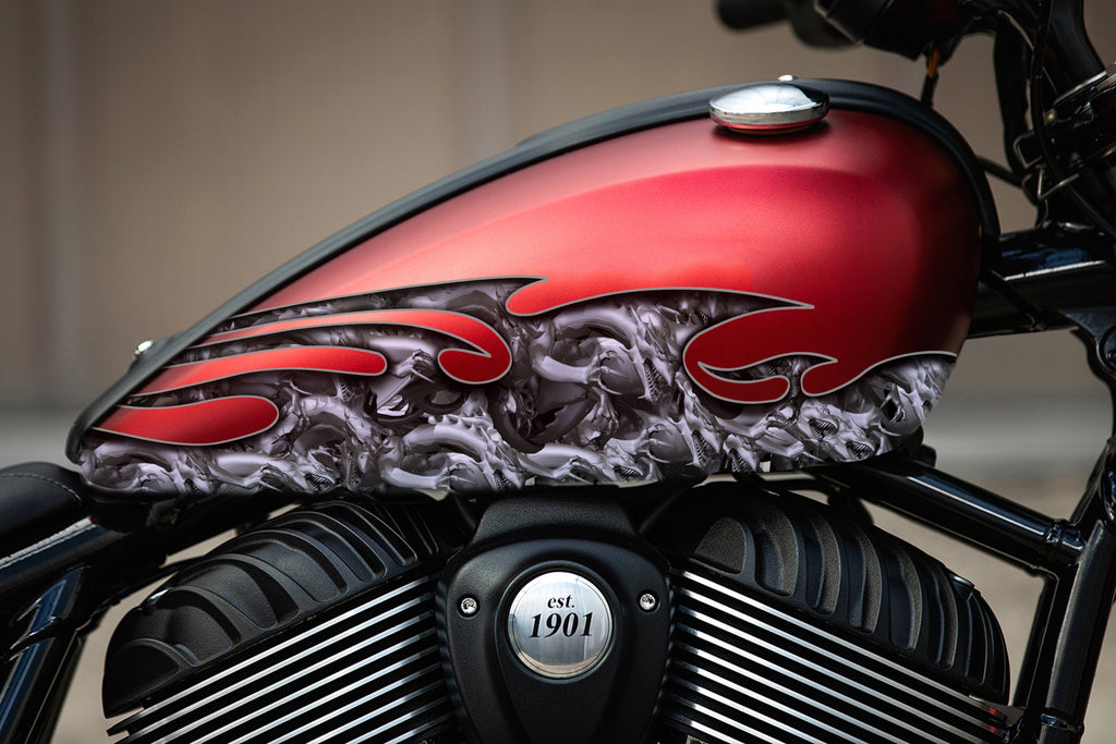 Tribal Dragon Bike Decal – Vinyl Dragon Sticker for Motorcycles, Cars, Helmets – Cool Tribal Design, Weatherproof Vehicle Graphic