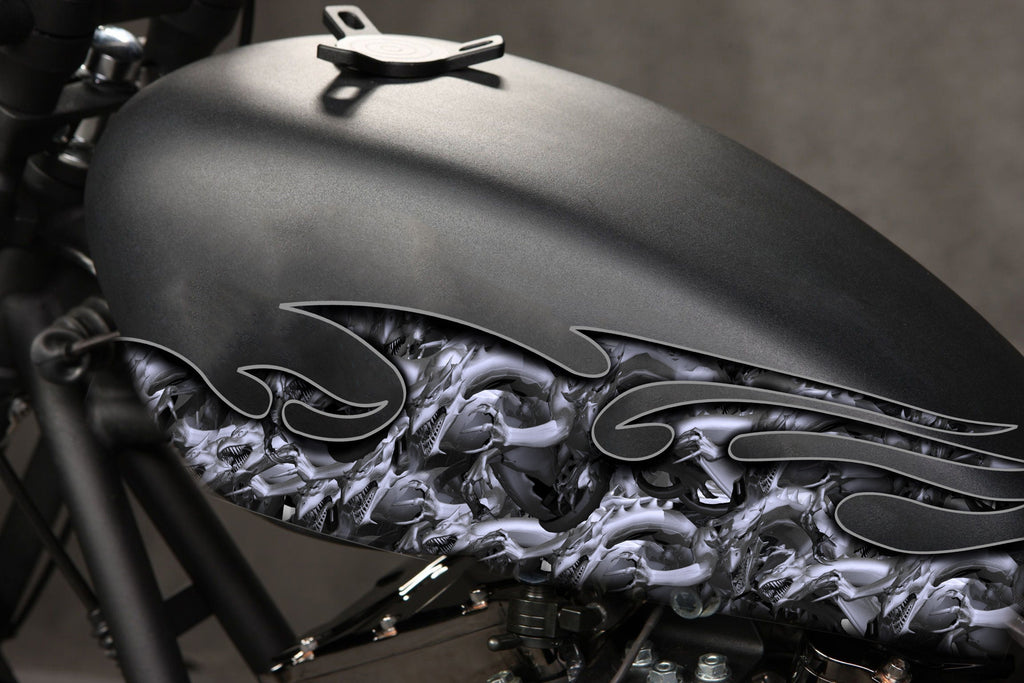 Tribal Dragon Bike Decal – Vinyl Dragon Sticker for Motorcycles, Cars, Helmets – Cool Tribal Design, Weatherproof Vehicle Graphic