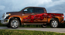 Load image into Gallery viewer, Red Dragon Full Color Truck Side Graphics, Tribal Dragon 3D Truck Vinyl, Tribal Dragon Truck Vinyl, Tribal Dragon Truck Decal