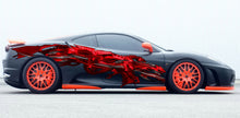 Load image into Gallery viewer, Red Tribal Dragon Car Wrap, Tribal Dragon Car Decal, 3D Tribal Dragon Car Sticker, Tribal Dragon Car Graphics