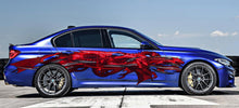 Load image into Gallery viewer, Red Tribal Dragon Car Wrap, Tribal Dragon Car Decal, 3D Tribal Dragon Car Sticker, Tribal Dragon Car Graphics
