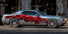 Load image into Gallery viewer, Red Tribal Dragon Car Wrap, Tribal Dragon Car Decal, 3D Tribal Dragon Car Sticker, Tribal Dragon Car Graphics