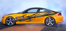 Load image into Gallery viewer, Tribal racing stripes car vinyl wrap, Full color car vinyl decal, Tribal Car design, Tribal Car vinyl sticker, Large Size Color Car Decals