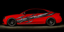 Load image into Gallery viewer, Tribal racing stripes car vinyl wrap, Full color car vinyl decal, Tribal Car design, Tribal Car vinyl sticker, Large Size Color Car Decals