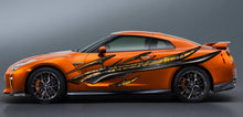 Load image into Gallery viewer, 3D Tribal Car Sticker, 3D Tribal Car Graphics, 3D Tribal Racing Stripes Vinyl Decal, 3D Tribal Carbon Fiber Car Wrap
