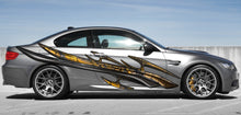 Load image into Gallery viewer, 3D Tribal Car Sticker, 3D Tribal Car Graphics, 3D Tribal Racing Stripes Vinyl Decal, 3D Tribal Carbon Fiber Car Wrap