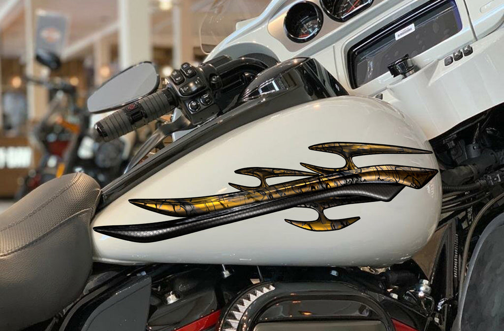 Tribal Bike Vinyl Graphics, Tribal Bike Sticker, Dirt Bike Full Color Vinyl Decal, Tribal Sport Bike Decal Wrap