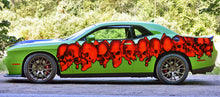 Load image into Gallery viewer, Skulls Tribal Car Wrap, Skulls Car Decal, 3D Skulls Car Sticker, 3D Skulls Car Graphics, 3D Skulls Racing Stripes Vinyl Decal