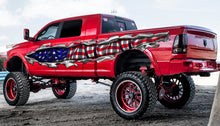 Load image into Gallery viewer, US Flag Ripped Metal car vinyl side wrap, American flag car vinyl decal, Patriotic car vinyl side sticker, USA Flag car vinyl graphics