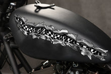 Load image into Gallery viewer, 3D Checkered flag Bike decal, Racing flag Racing Bike wrap, Flag Ripped Metal street racing Motorcycle graphics, 3D Bike sticker wrap