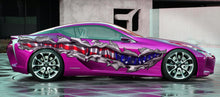 Load image into Gallery viewer, USA Flag Car Vinyl Sticker, USA Flag Car Side Wrap, American Flag full color car side graphics, 3D Ripped Metal USA Flag Car Decal