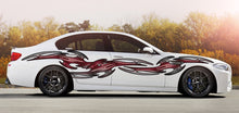 Load image into Gallery viewer, Tribal Car graphics, Tribal Racing Stripes sticker, Tribal Full color car side wrap, Tribal Car side design, Tribal Car decal