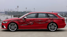Load image into Gallery viewer, Tribal Car graphics, Tribal Racing Stripes sticker, Tribal Full color car side wrap, Tribal Car side design, Tribal Car decal