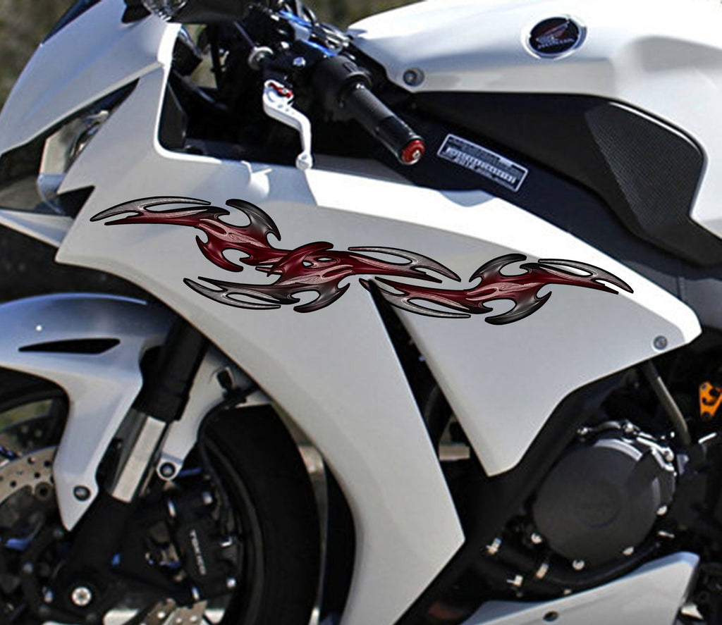 Tribal bike vinyl sticker, Tribal bike decal, Crotch rocket vinyl wrap, Tribal chopper vinyl graphics, Tribal Crotch rocket side design