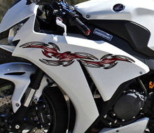 Load image into Gallery viewer, Tribal bike vinyl sticker, Tribal bike decal, Crotch rocket vinyl wrap, Tribal chopper vinyl graphics, Tribal Crotch rocket side design