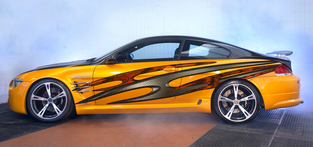 3D Tribal Car Graphics, 3D Tribal Racing Stripes Vinyl Decal, 3D Tribal Car Wrap, Tribal Car Decal, 3D Tribal Car Sticker