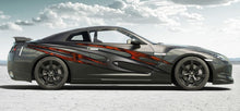 Load image into Gallery viewer, 3D Tribal Car Graphics, 3D Tribal Racing Stripes Vinyl Decal, Tribal Car Wrap, Tribal Car Wrap, Tribal Car Vinyl, 3D Tribal Car Sticker