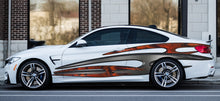 Load image into Gallery viewer, 3D Tribal Car Graphics, 3D Tribal Racing Stripes Vinyl Decal, Tribal Car Wrap, Tribal Car Wrap, Tribal Car Vinyl, 3D Tribal Car Sticker