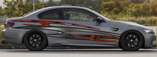 Load image into Gallery viewer, 3D Tribal Car Graphics, 3D Tribal Racing Stripes Vinyl Decal, Tribal Car Wrap, Tribal Car Wrap, Tribal Car Vinyl, 3D Tribal Car Sticker