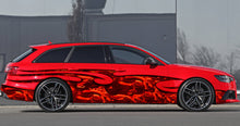 Load image into Gallery viewer, Red Dragon Car Decal, Dragon Car Wrap, 3D Dragon Car Sticker, Tribal Dragon Car Graphics, Red Dragon Full Color Car Sticker