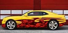 Load image into Gallery viewer, Red Dragons Car Decal, 3D Dragon Car Wrap, 3D Tribal Dragon Car Sticker, Red Dragon Car Graphics, Full Color Dragons Car Sticker