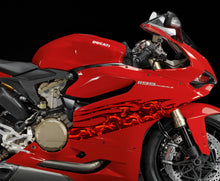 Load image into Gallery viewer, 3D Dragons Dirt Bike Full Color Vinyl, Dragons Sport Bike Wrap, Red Tribal Dragon Bike Sticker, Dragon Dirt Bike Full Color Vinyl Decal