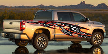 Load image into Gallery viewer, Checkered Flag Truck Wrap, Racing Flag Truck Vinyl, Racing Flag Car Vinyl Decal, Racing Flag Ripped Metal Full Color Car Vinyl Design