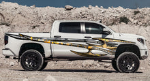 Load image into Gallery viewer, Truck Carbon Fiber Tribal Sticker, Carbon Fiber Truck Side Graphics, Carbon Fiber Truck Sticker, Truck Carbon Fiber Tribal Decal