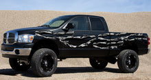 Load image into Gallery viewer, Tribal Truck Side Full Color Vinyl Sticker, Tribal Truck Vinyl Side Graphics, Tribal Car Sticker, 3D Ripped Metal Car Wrap