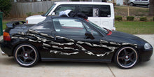 Load image into Gallery viewer, 3D Ripped Metal Car Wrap, Ripped Metal Car Graphics, Ripped Metal Full Color Car Vinyl Decal, Car Side Wrap, Ripped Metal Car Side Sticker