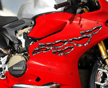 Load image into Gallery viewer, Ripped Metal Dirt Bike Color Sticker, Ripped Metal Sport Bike Graphics, Motorcycle Sticker, Ripped Metal Bike Vinyl Graphics, Bike Wrap