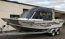 Load image into Gallery viewer, Ripped Metal Boat Sticker, Ripped Metal Boat Vinyl Graphics, Ripped Metal Boat Graphics, Ripped Metal Boat Decal, Ripped Metal Boat Wrap